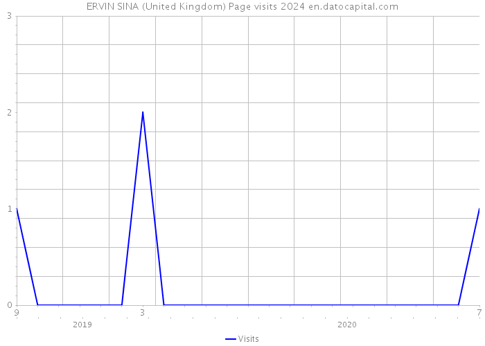 ERVIN SINA (United Kingdom) Page visits 2024 