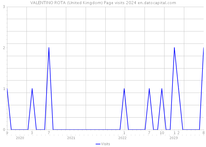 VALENTINO ROTA (United Kingdom) Page visits 2024 