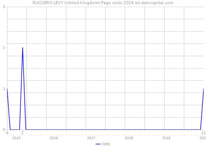 RUGGERO LEVY (United Kingdom) Page visits 2024 