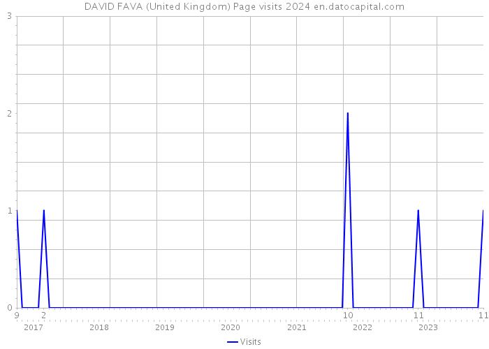DAVID FAVA (United Kingdom) Page visits 2024 