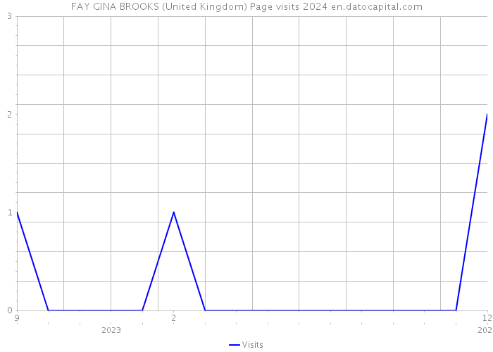FAY GINA BROOKS (United Kingdom) Page visits 2024 