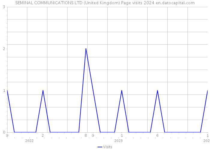SEMINAL COMMUNICATIONS LTD (United Kingdom) Page visits 2024 