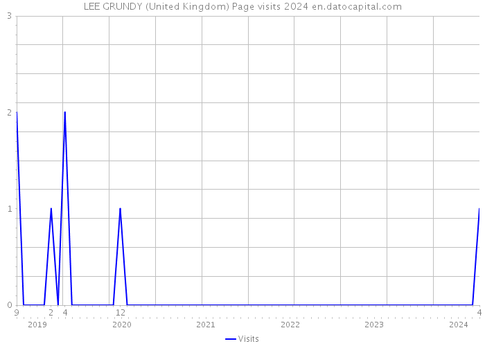 LEE GRUNDY (United Kingdom) Page visits 2024 