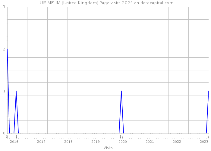 LUIS MELIM (United Kingdom) Page visits 2024 