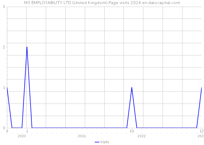 M3 EMPLOYABILITY LTD (United Kingdom) Page visits 2024 