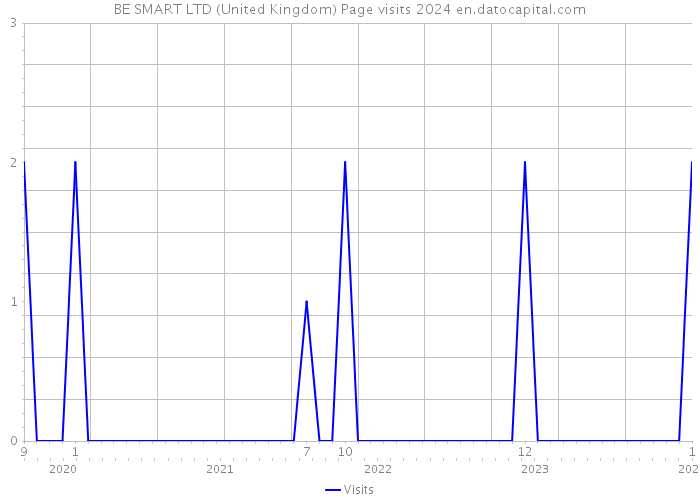 BE SMART LTD (United Kingdom) Page visits 2024 