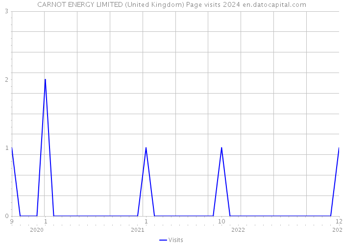 CARNOT ENERGY LIMITED (United Kingdom) Page visits 2024 