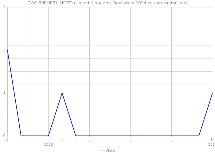 TWG EUROPE LIMITED (United Kingdom) Page visits 2024 
