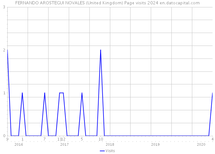 FERNANDO AROSTEGUI NOVALES (United Kingdom) Page visits 2024 