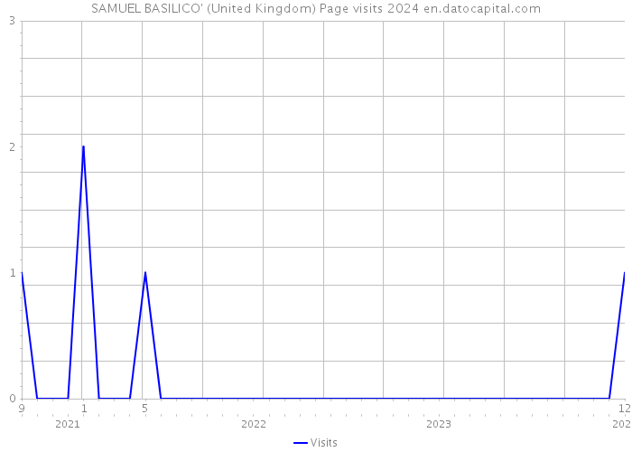 SAMUEL BASILICO' (United Kingdom) Page visits 2024 