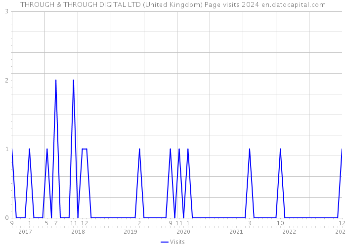 THROUGH & THROUGH DIGITAL LTD (United Kingdom) Page visits 2024 