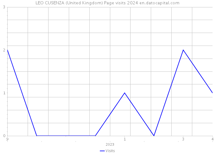 LEO CUSENZA (United Kingdom) Page visits 2024 