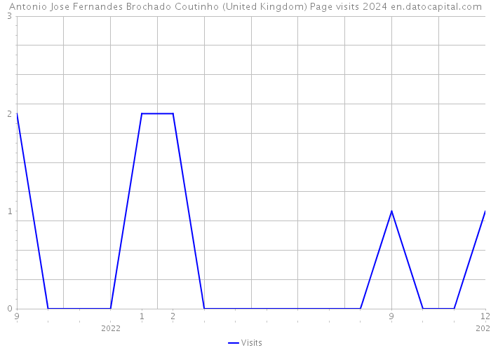 Antonio Jose Fernandes Brochado Coutinho (United Kingdom) Page visits 2024 
