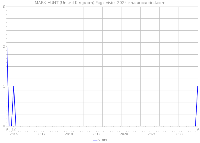 MARK HUNT (United Kingdom) Page visits 2024 