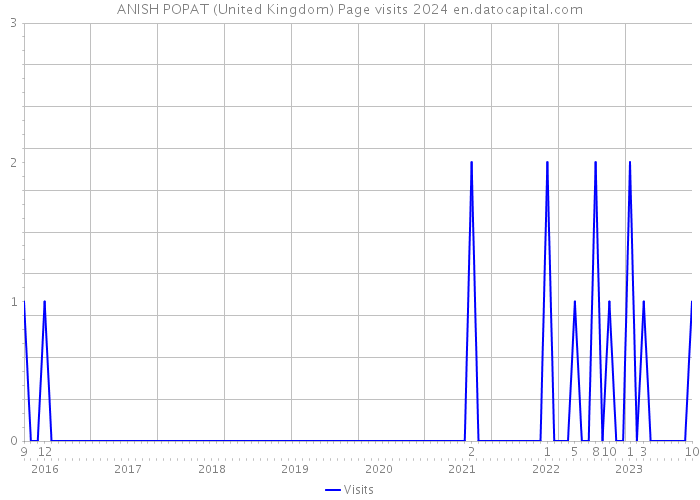 ANISH POPAT (United Kingdom) Page visits 2024 