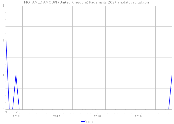 MOHAMED AMOURI (United Kingdom) Page visits 2024 