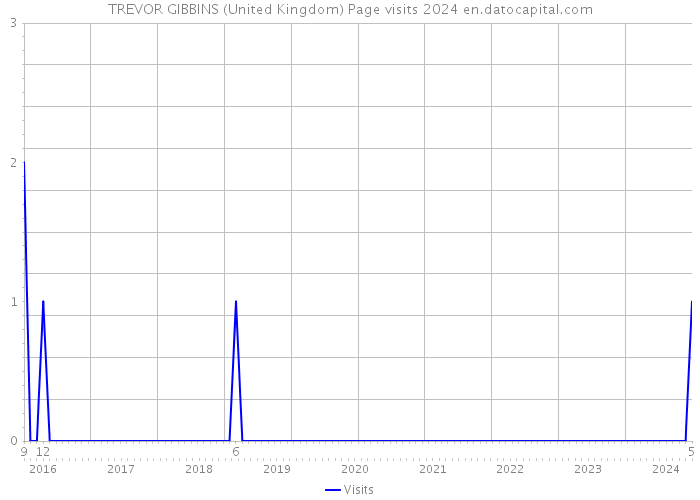 TREVOR GIBBINS (United Kingdom) Page visits 2024 