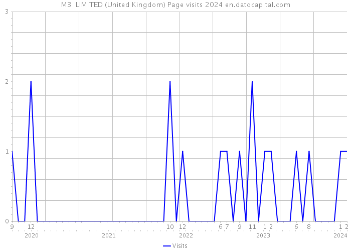 M3+ LIMITED (United Kingdom) Page visits 2024 