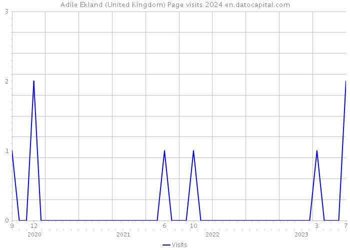 Adile Ekland (United Kingdom) Page visits 2024 