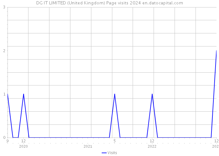 DG IT LIMITED (United Kingdom) Page visits 2024 