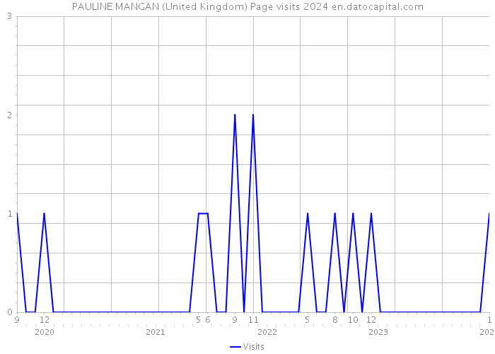 PAULINE MANGAN (United Kingdom) Page visits 2024 