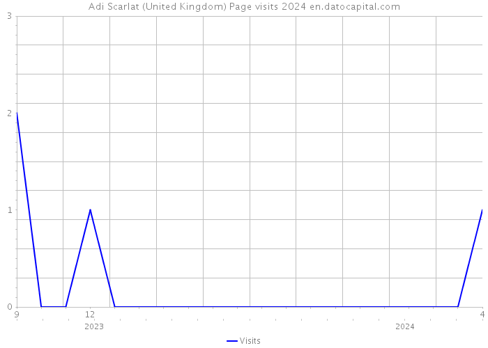 Adi Scarlat (United Kingdom) Page visits 2024 