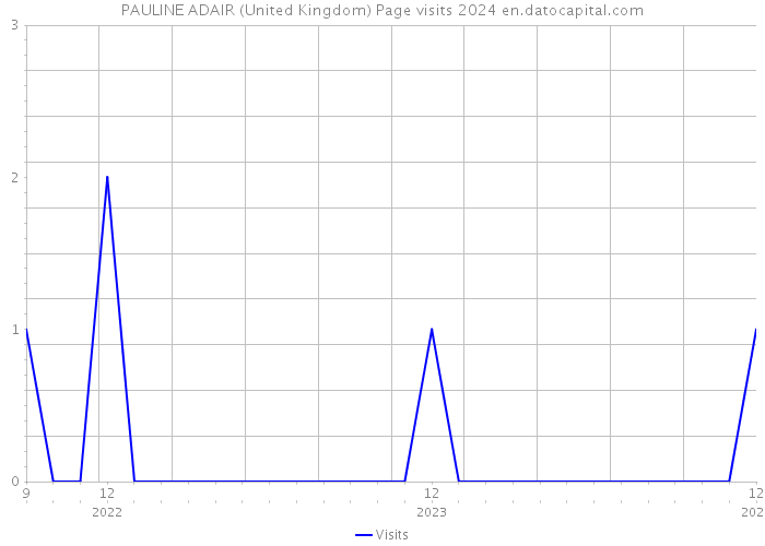 PAULINE ADAIR (United Kingdom) Page visits 2024 
