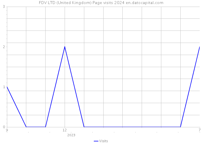 FDV LTD (United Kingdom) Page visits 2024 