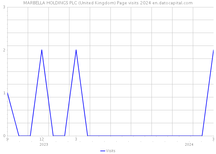 MARBELLA HOLDINGS PLC (United Kingdom) Page visits 2024 
