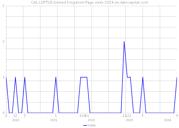 CAL LOFTUS (United Kingdom) Page visits 2024 