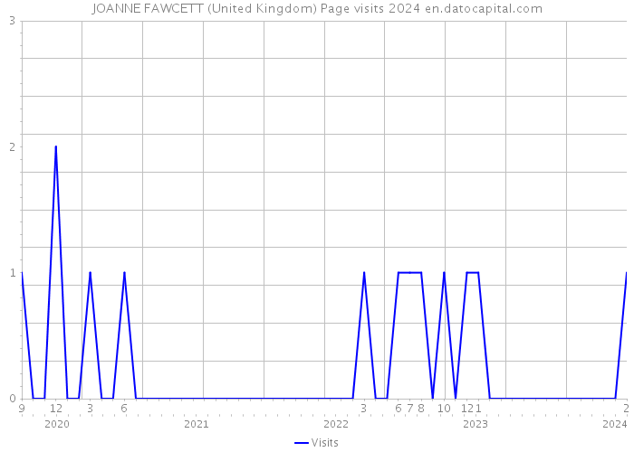 JOANNE FAWCETT (United Kingdom) Page visits 2024 