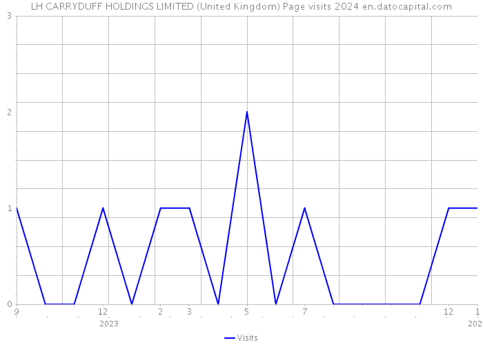 LH CARRYDUFF HOLDINGS LIMITED (United Kingdom) Page visits 2024 
