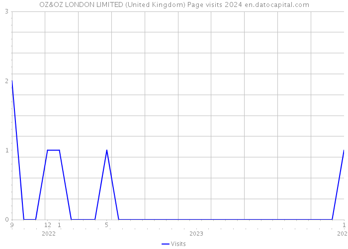 OZ&OZ LONDON LIMITED (United Kingdom) Page visits 2024 