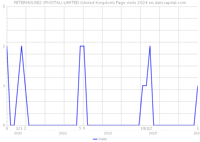 PETERHOUSE2 (PIVOTAL) LIMITED (United Kingdom) Page visits 2024 