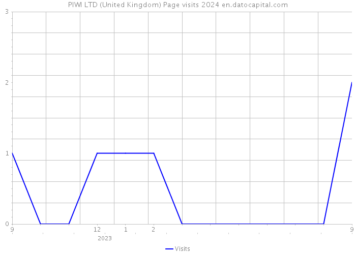 PIWI LTD (United Kingdom) Page visits 2024 
