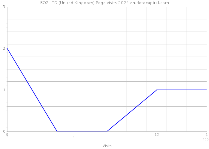 BOZ LTD (United Kingdom) Page visits 2024 