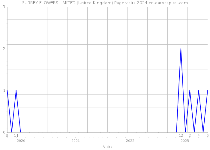 SURREY FLOWERS LIMITED (United Kingdom) Page visits 2024 