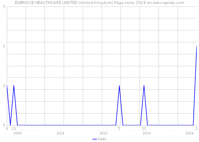 ENBRIDGE HEALTHCARE LIMITED (United Kingdom) Page visits 2024 