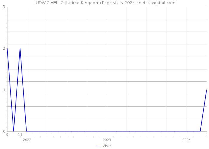 LUDWIG HEILIG (United Kingdom) Page visits 2024 