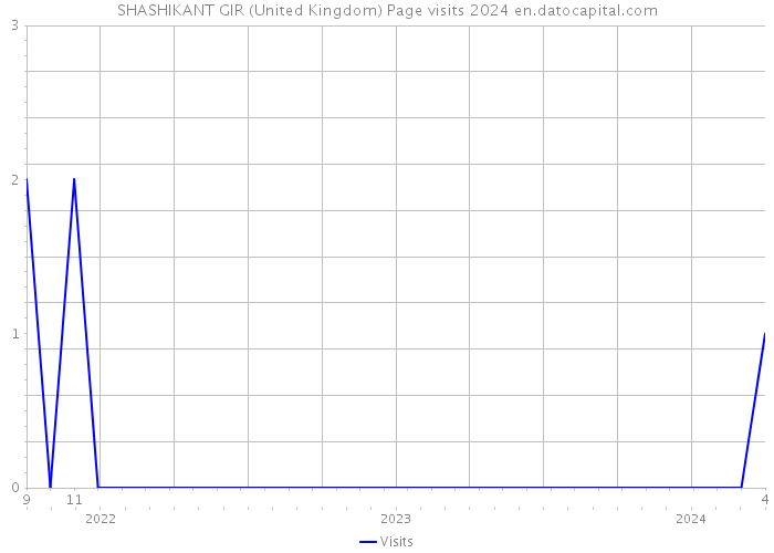 SHASHIKANT GIR (United Kingdom) Page visits 2024 