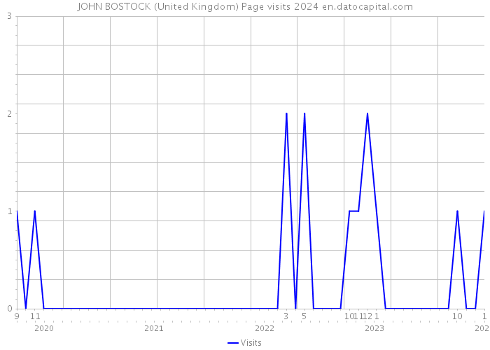 JOHN BOSTOCK (United Kingdom) Page visits 2024 