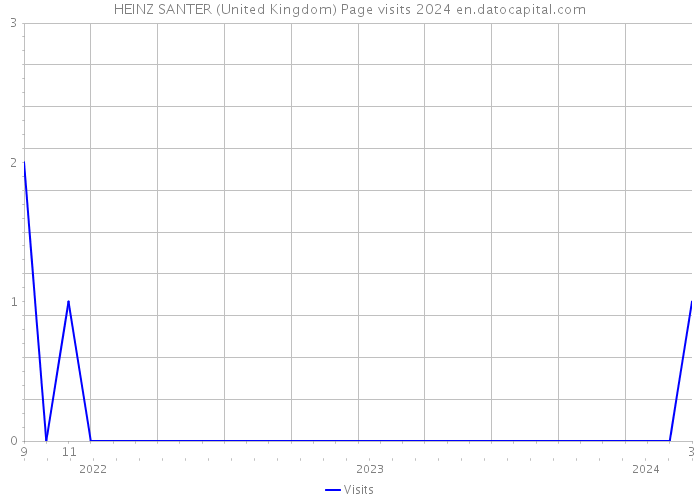 HEINZ SANTER (United Kingdom) Page visits 2024 