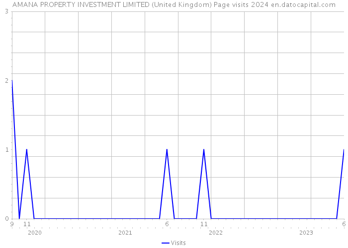 AMANA PROPERTY INVESTMENT LIMITED (United Kingdom) Page visits 2024 