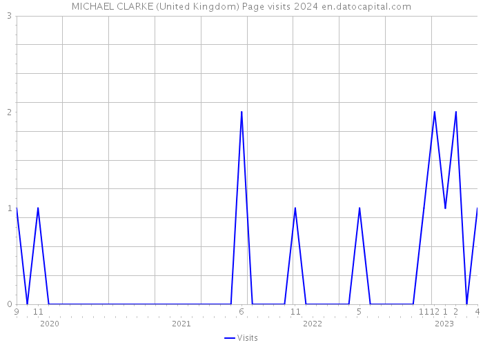 MICHAEL CLARKE (United Kingdom) Page visits 2024 