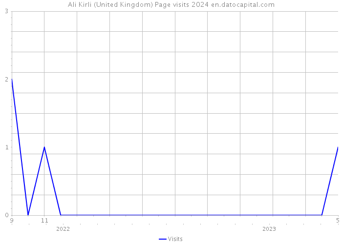 Ali Kirli (United Kingdom) Page visits 2024 