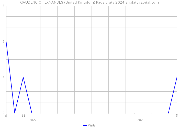 GAUDENCIO FERNANDES (United Kingdom) Page visits 2024 
