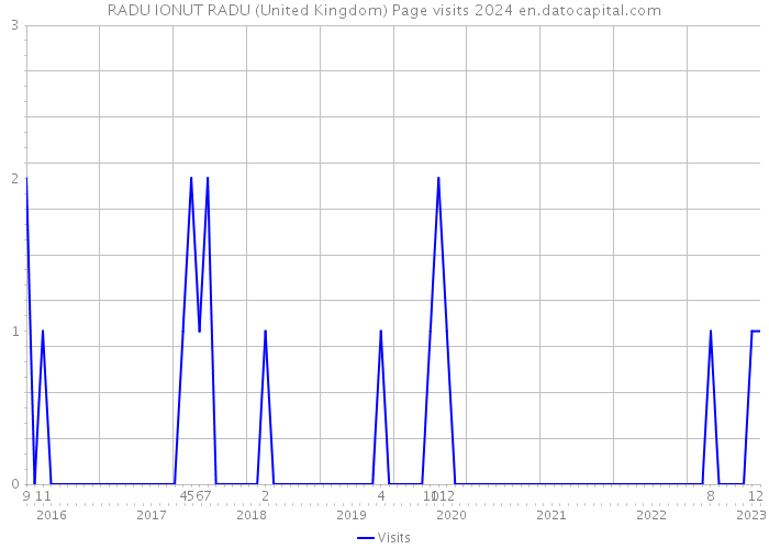 RADU IONUT RADU (United Kingdom) Page visits 2024 