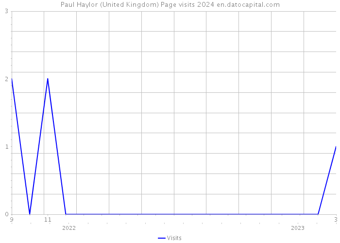 Paul Haylor (United Kingdom) Page visits 2024 