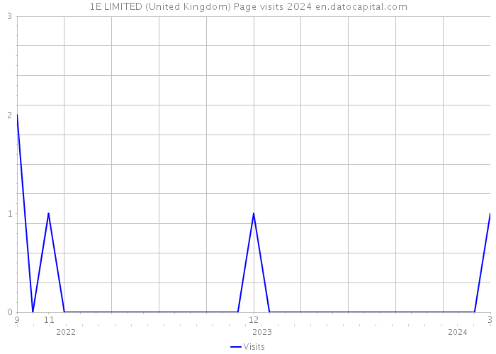 1E LIMITED (United Kingdom) Page visits 2024 