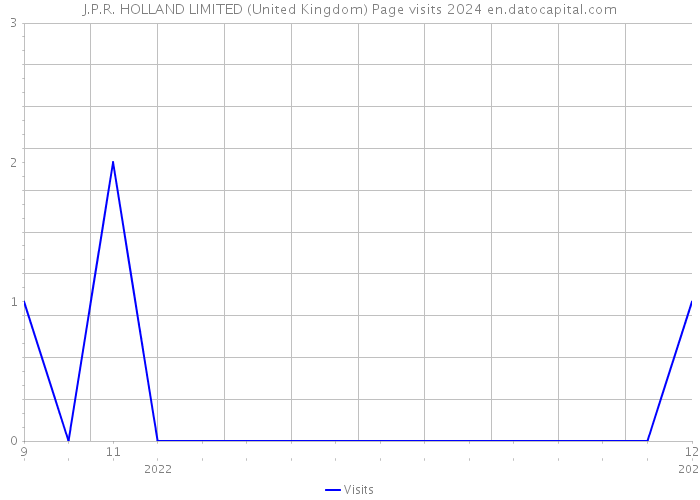 J.P.R. HOLLAND LIMITED (United Kingdom) Page visits 2024 